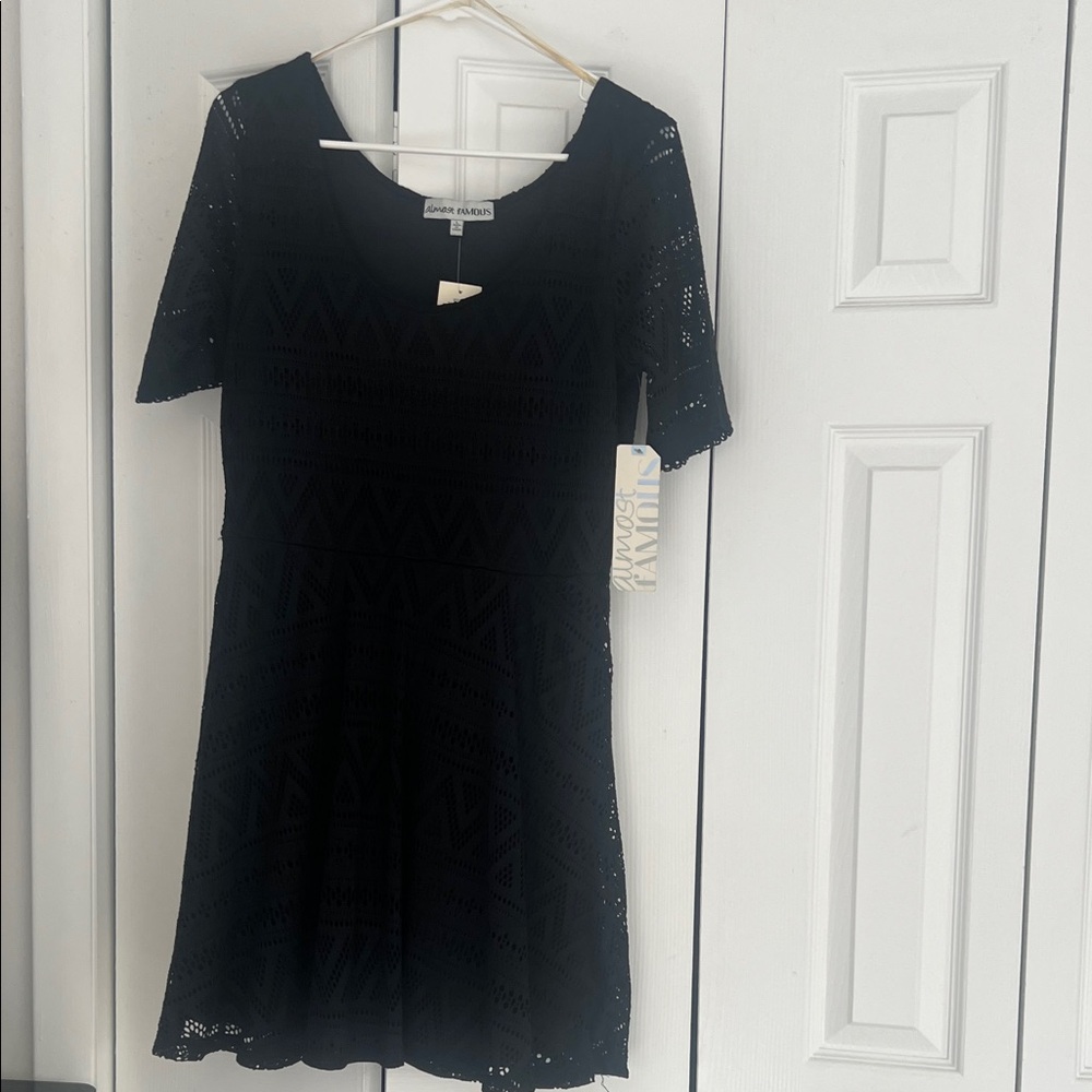 Almost Famous Black Mini Dress
